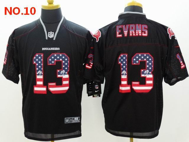 Men's Tampa Bay Buccaneers 13 Mike Evans Jesey NO.10;